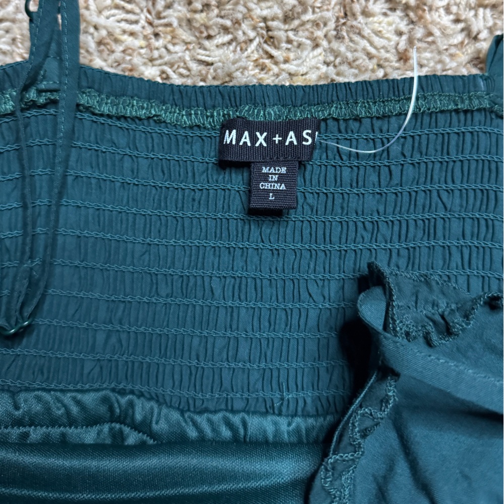Green Tiered dress - Picture 3 of 4